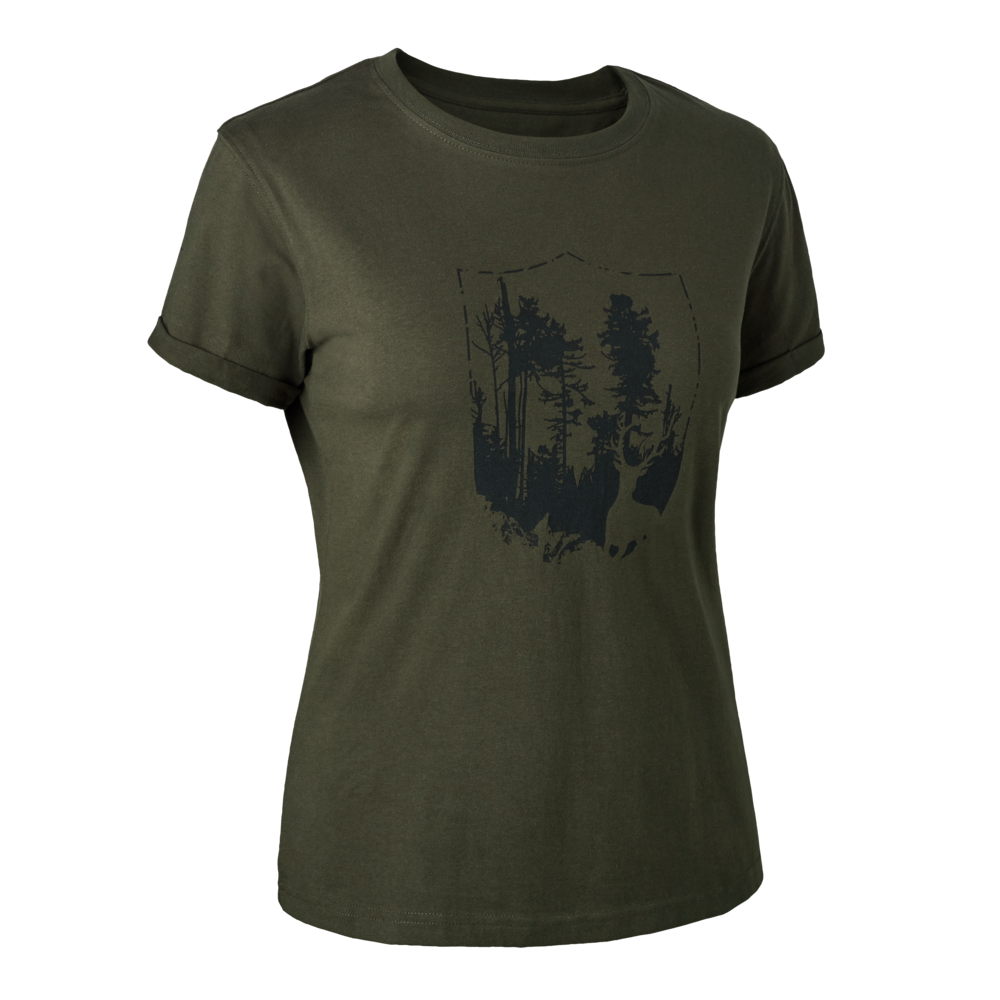 Deerhunter Lady T-shirt met schild
