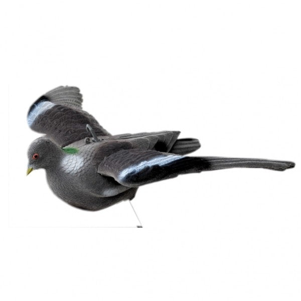 Lokvogel vliegende/invallende duif geflockt vaste vleugels 3stuks