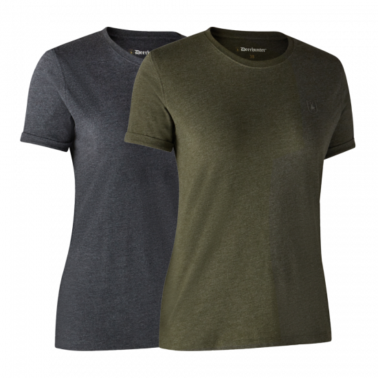 Deerhunter Dames Basic 2-pack T-shirt